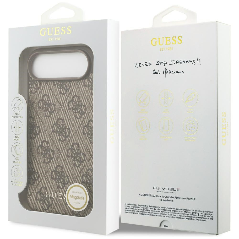 Θήκη MagSafe για Apple iPhone 17 Air, Guess, 4G Charm Cradle, Καφέ