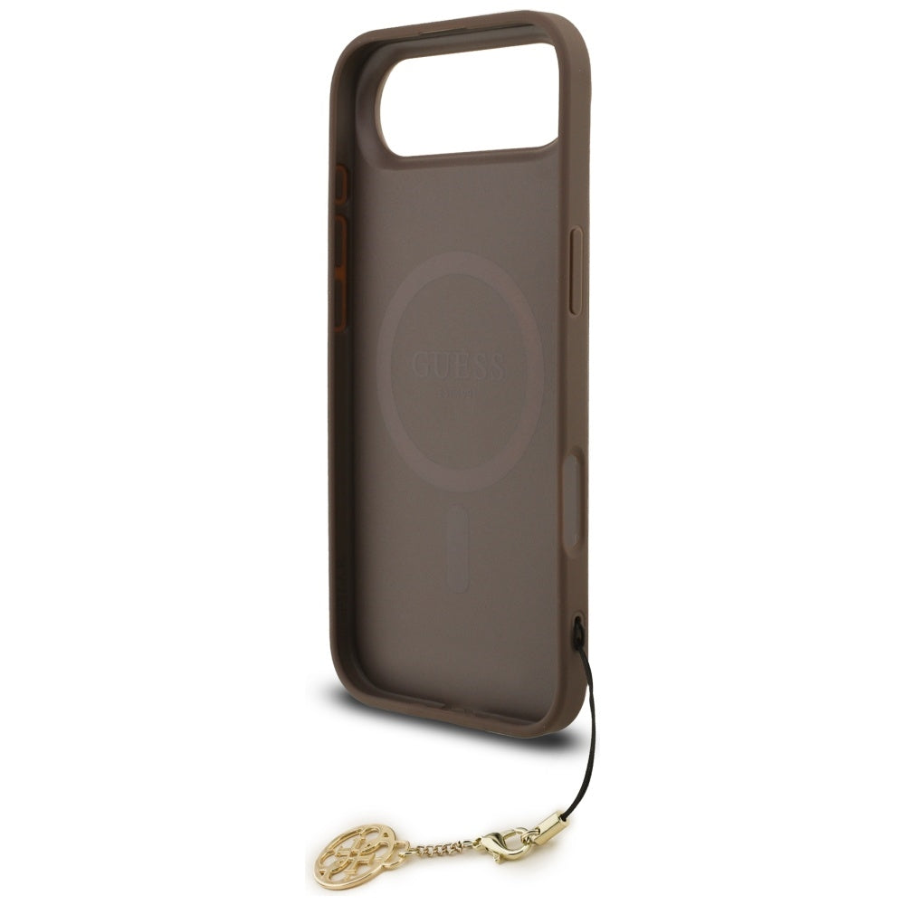 Θήκη MagSafe για Apple iPhone 17 Air, Guess, 4G Charm Cradle, Καφέ