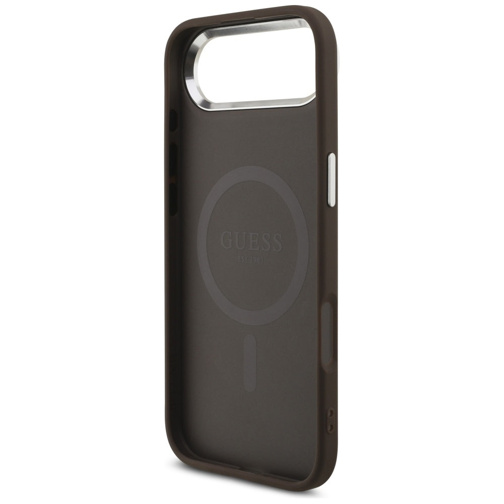 Θήκη MagSafe για Apple iPhone 17 Air, Guess, 4G Classic Logo, Καφέ