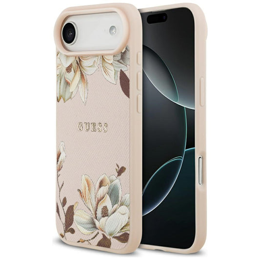 Θήκη MagSafe για Apple iPhone 17 Air, Guess, Grained Flowers, Ροζ