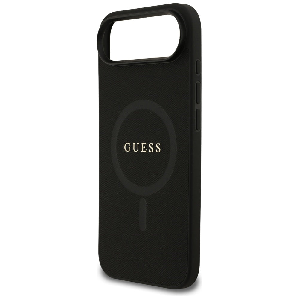 Θήκη MagSafe για Apple iPhone 17 Air, Guess, Saffiano Classic Logo, Μαύρη