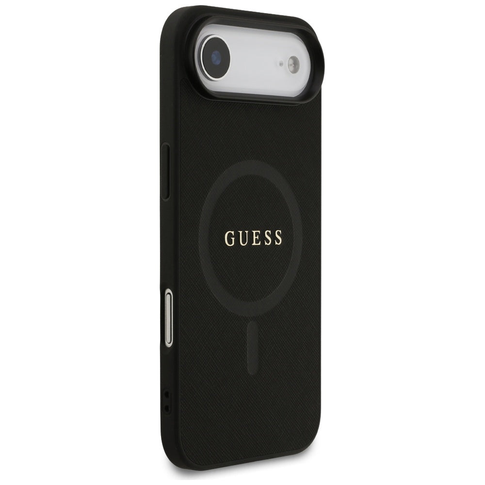 Θήκη MagSafe για Apple iPhone 17 Air, Guess, Saffiano Classic Logo, Μαύρη