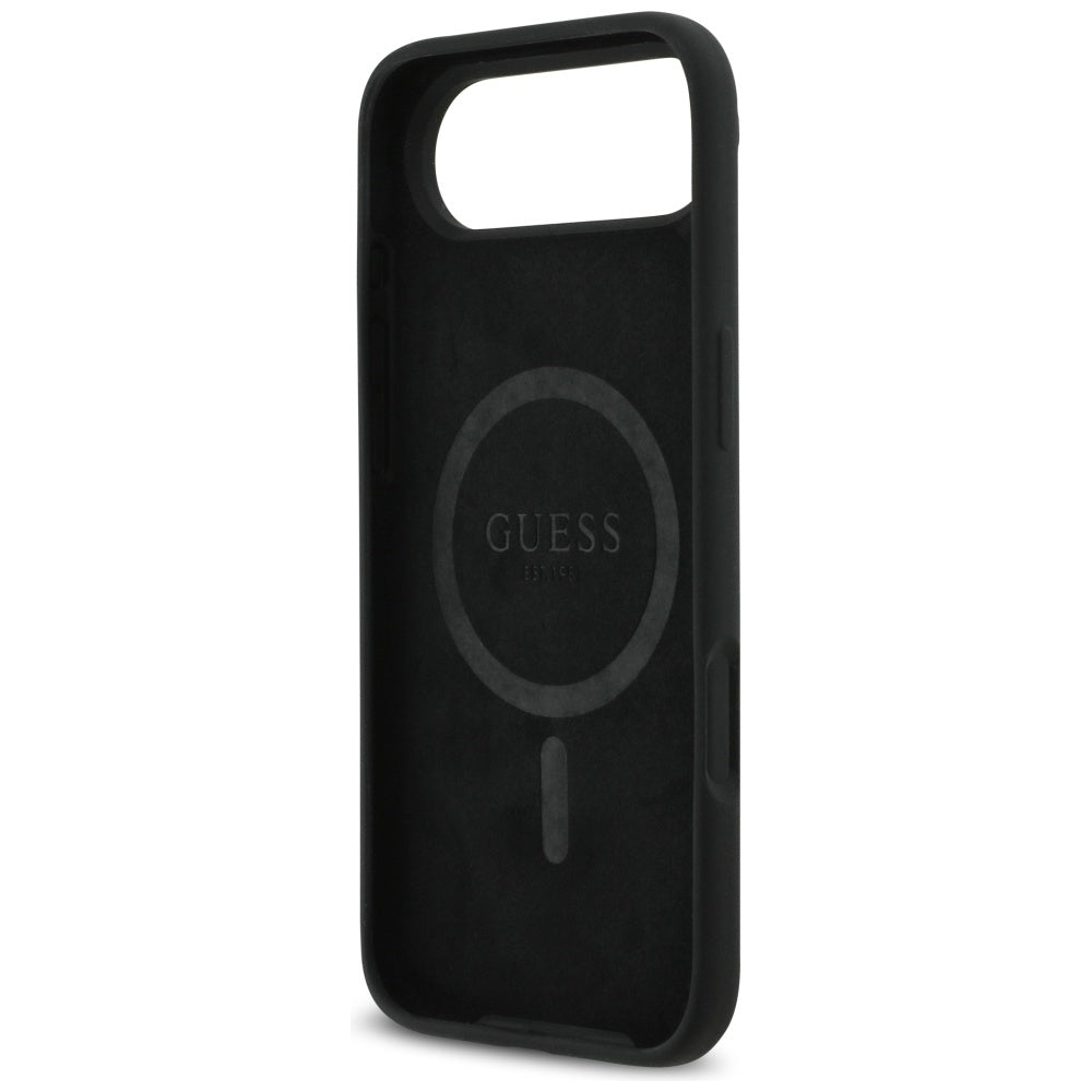 Θήκη MagSafe για Apple iPhone 17 Air, Guess, Triangle Logo, Μαύρη