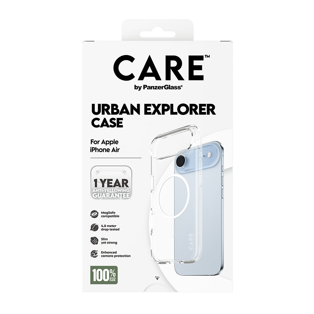 Θήκη MagSafe για Apple iPhone 17 Air, PanzerGlass, Care Urban Explorer, Διαφανής Λευκή