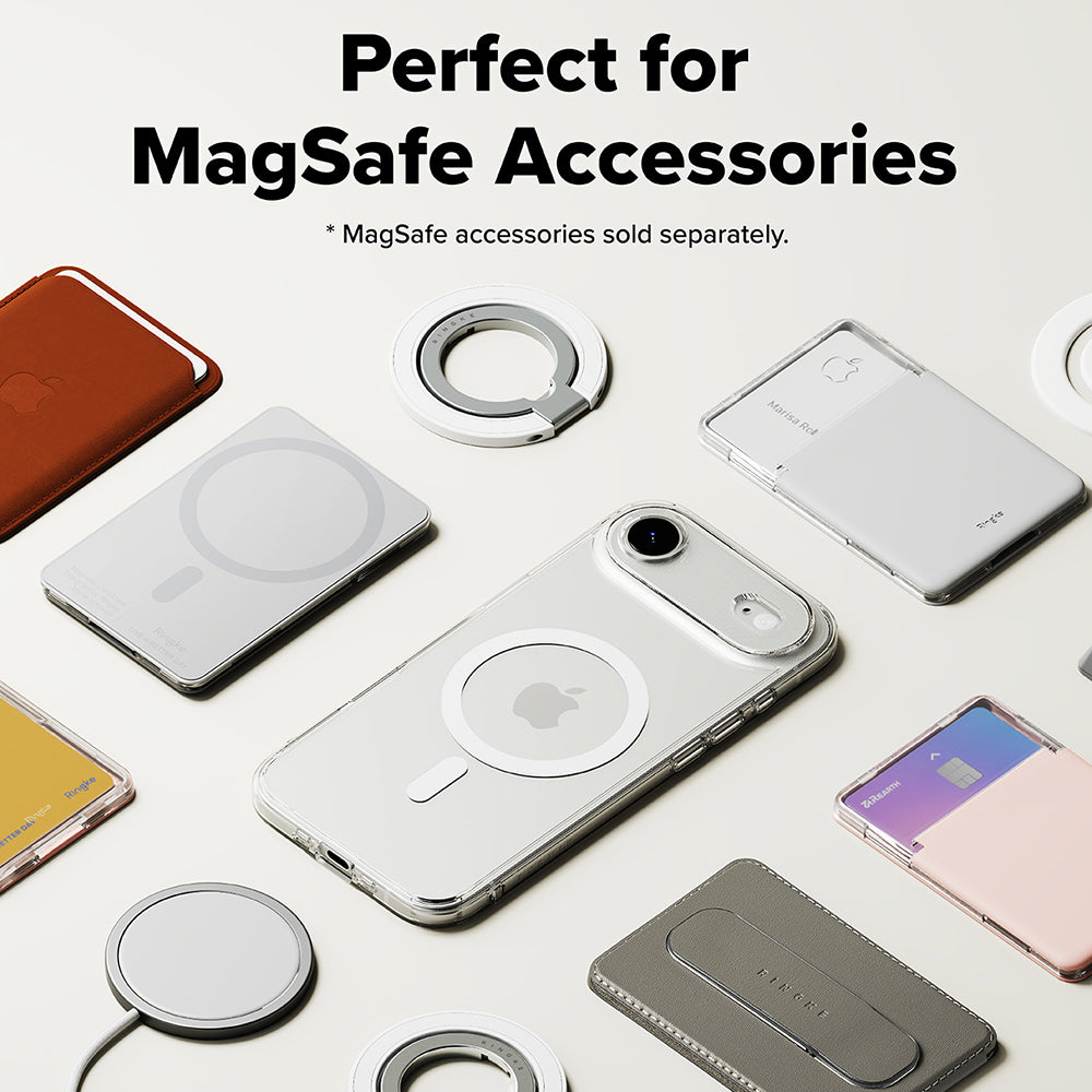 Θήκη MagSafe για Apple iPhone 17 Air, Ringke, Fusion, Ματ Διαφανής