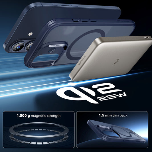 Θήκη MagSafe για Apple iPhone 17, ESR, Classic Hybrid, Σατινέ Μπλε