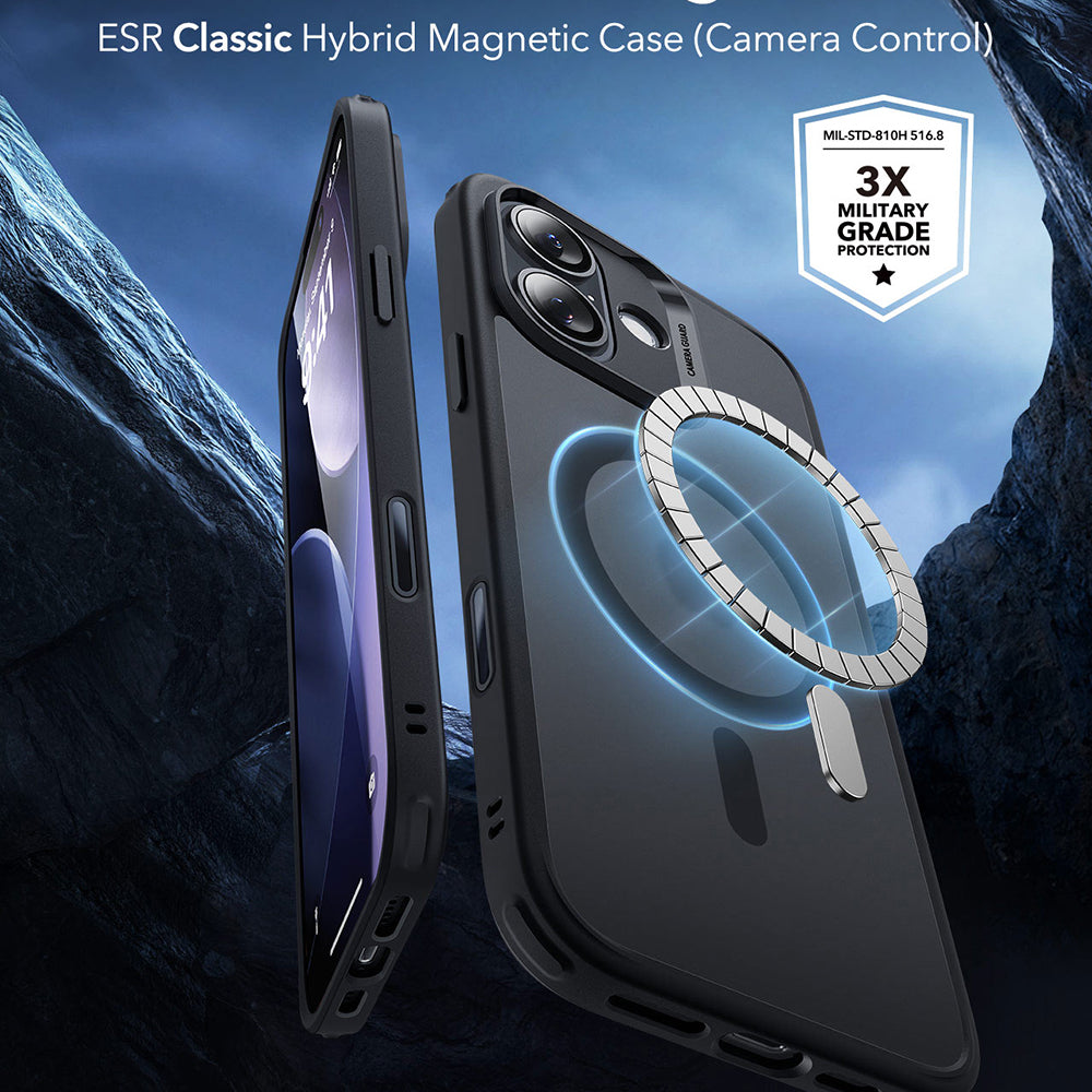 Θήκη MagSafe για Apple iPhone 17, ESR, Classic Hybrid, Ματ Μαύρη