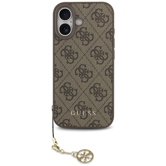 Θήκη MagSafe για Apple iPhone 17, Guess, 4G Charm Cradle, Καφέ