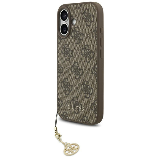 Θήκη MagSafe για Apple iPhone 17, Guess, 4G Charm Cradle, Καφέ