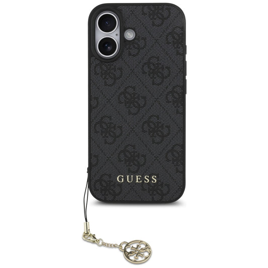 Θήκη MagSafe για Apple iPhone 17, Guess, 4G Charm Cradle, Μαύρη