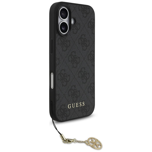 Θήκη MagSafe για Apple iPhone 17, Guess, 4G Charm Cradle, Μαύρη