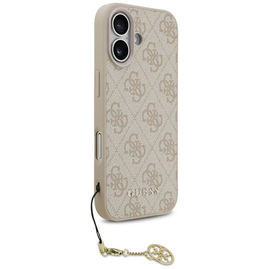 Θήκη MagSafe για Apple iPhone 17, Guess, 4G Charm Cradle, Ροζ
