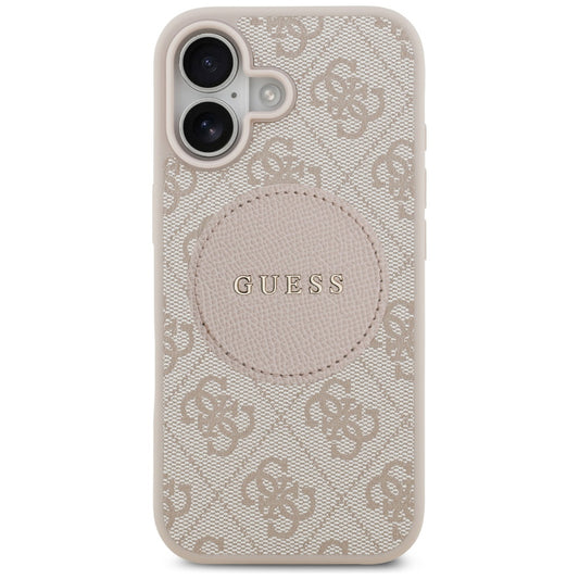 Θήκη MagSafe για Apple iPhone 17, Guess, 4G Circle Classic Logo, Ροζ