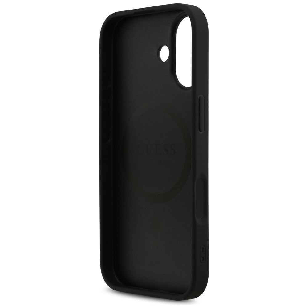 Θήκη MagSafe για Apple iPhone 17, Guess, 4G Printed Stripes, Μαύρη