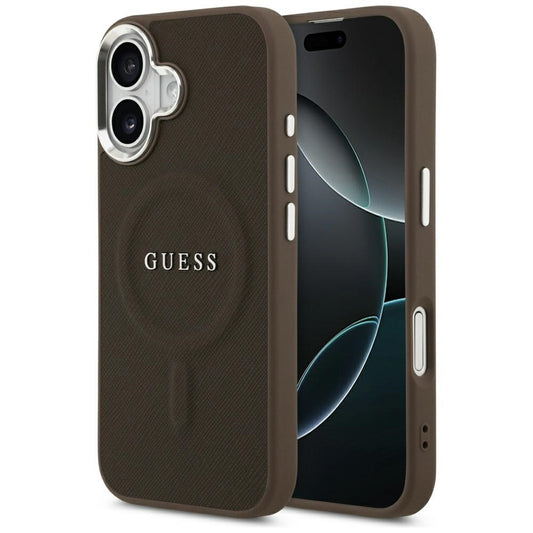 Θήκη MagSafe για Apple iPhone 17, Guess, Classic Logo, Καφέ