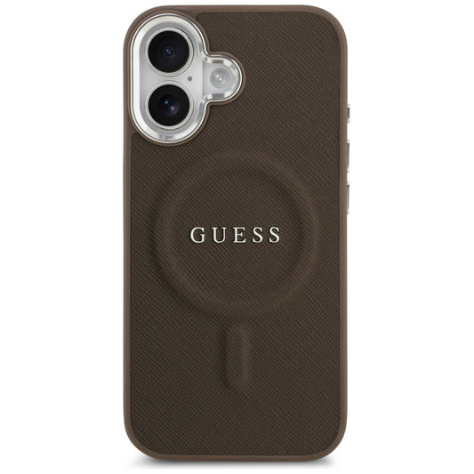 Θήκη MagSafe για Apple iPhone 17, Guess, Classic Logo, Καφέ