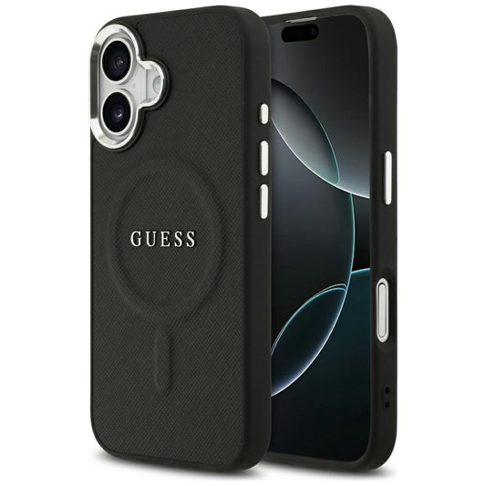 Θήκη MagSafe για Apple iPhone 17, Guess, Classic Logo, Μαύρη