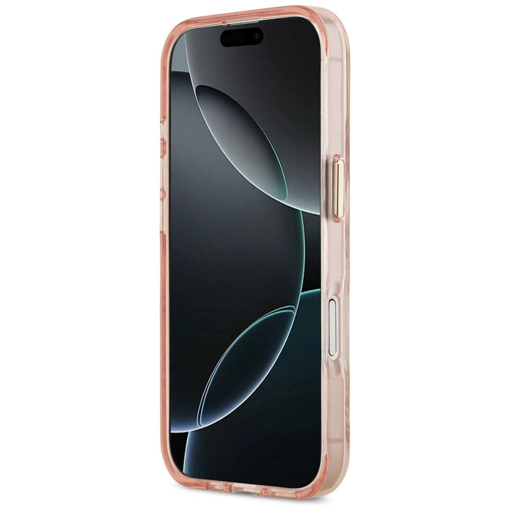Θήκη MagSafe για Apple iPhone 17, Guess, Jungle Tonal Triangle, Ροζ
