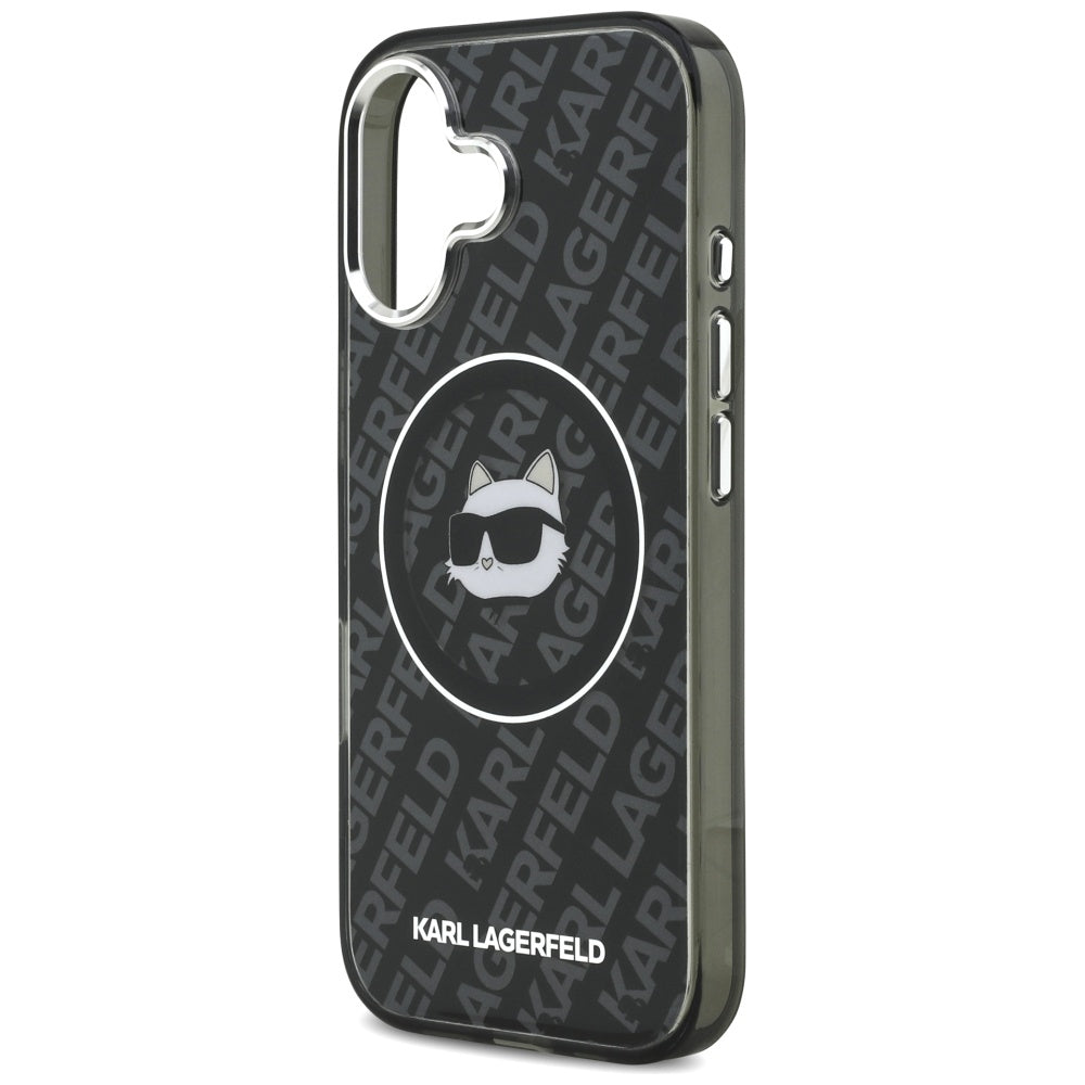 Θήκη MagSafe για Apple iPhone 17, Karl Lagerfeld, IML Choupette`s Head, Μαύρη