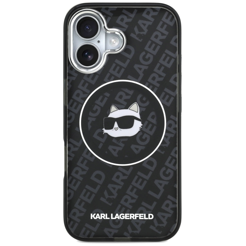 Θήκη MagSafe για Apple iPhone 17, Karl Lagerfeld, IML Choupette`s Head, Μαύρη