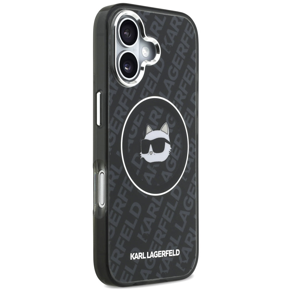 Θήκη MagSafe για Apple iPhone 17, Karl Lagerfeld, IML Choupette`s Head, Μαύρη