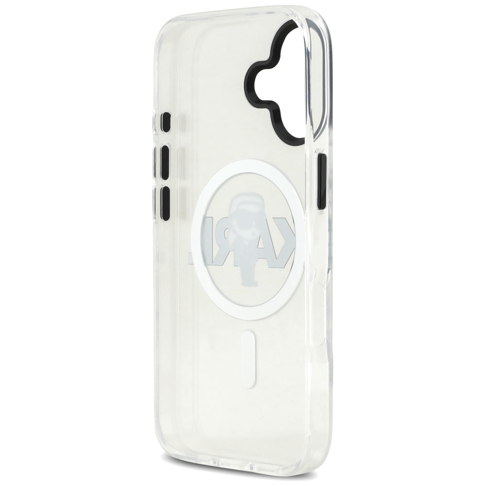 Θήκη MagSafe για Apple iPhone 17, Karl Lagerfeld, IML Sketch Logo Karl, Διαφανής