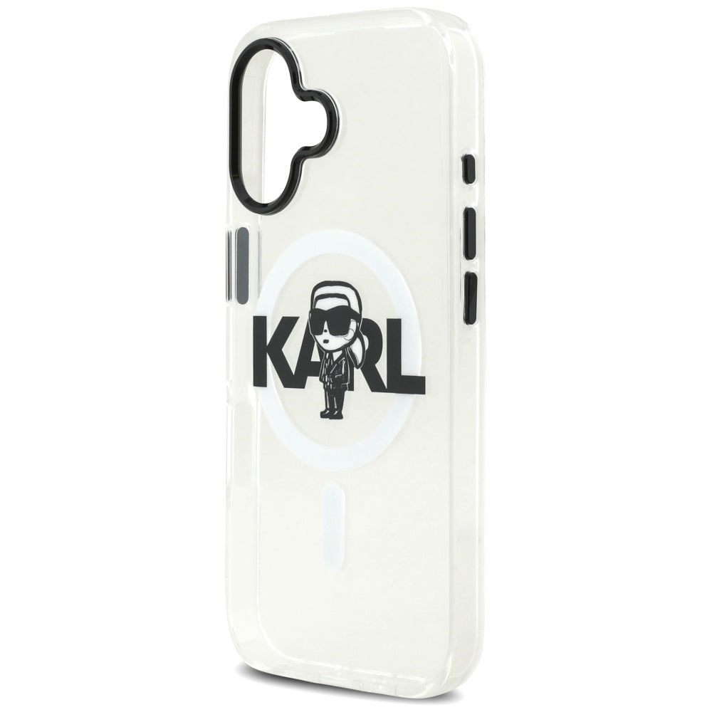 Θήκη MagSafe για Apple iPhone 17, Karl Lagerfeld, IML Sketch Logo Karl, Διαφανής