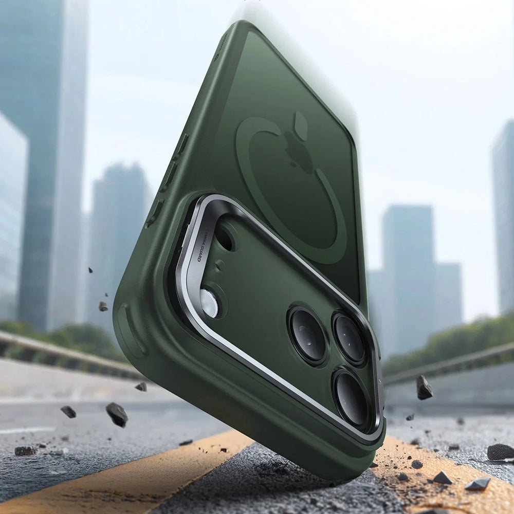 MagSafe Case for Apple iPhone 17 Pro, ESR, Classic Hybrid Kickstand, Satin Green