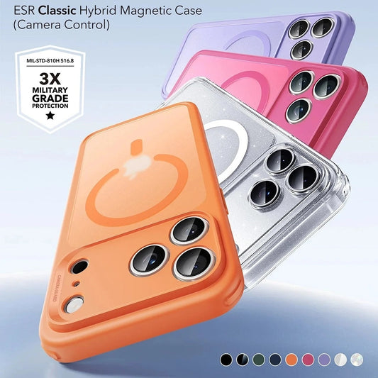 Θήκη MagSafe για Apple iPhone 17 Pro, ESR, Classic Hybrid, Σατινέ Πορτοκαλί