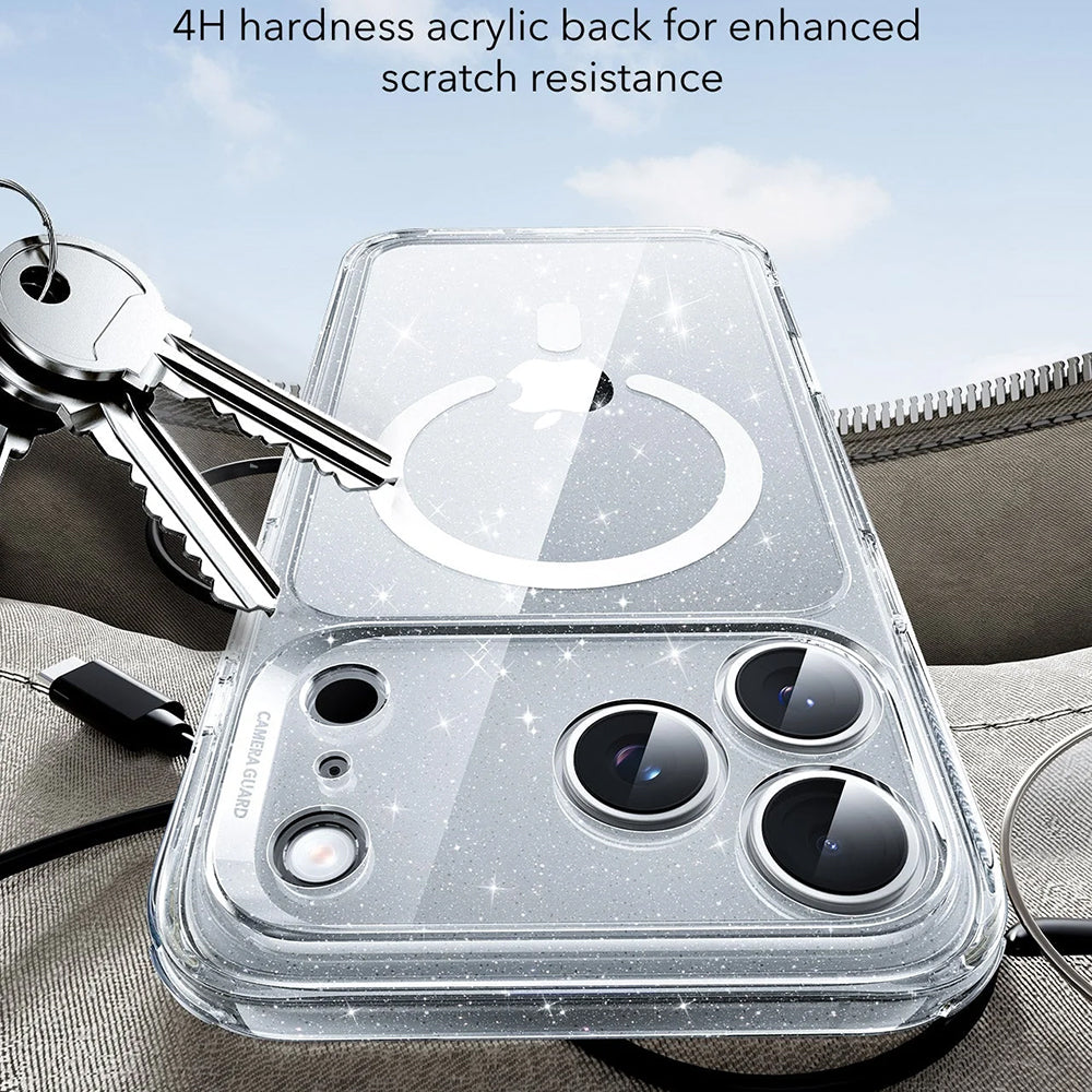Θήκη MagSafe για Apple iPhone 17 Pro, ESR, Classic Hybrid Shimmer, Διαφανής