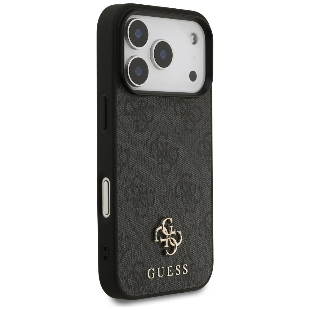 Θήκη MagSafe για Apple iPhone 17 Pro, Guess, 4G Small and Classic Logo, Μαύρη