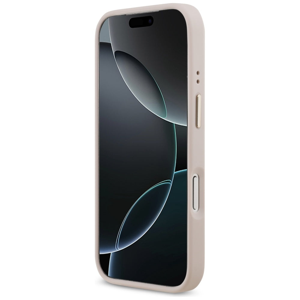 Θήκη MagSafe για Apple iPhone 17 Pro, Guess, 4G Strass Logo, Ροζ