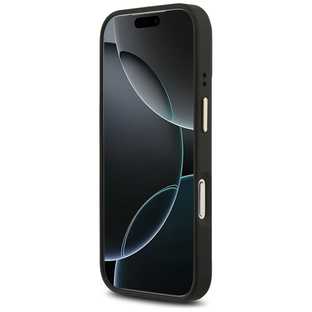 Θήκη MagSafe για Apple iPhone 17 Pro, Guess, 4G Stripe, Μαύρη