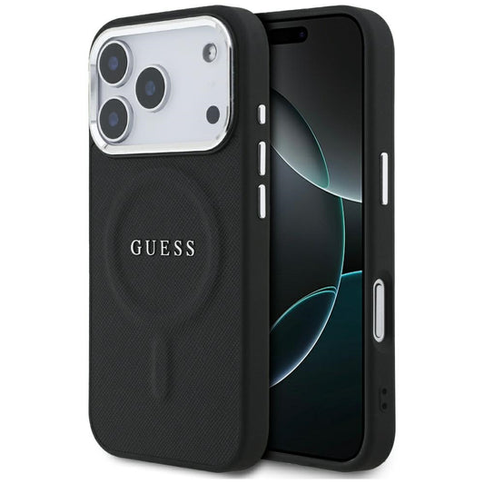 Θήκη MagSafe για Apple iPhone 17 Pro, Guess, Classic Logo, Μαύρη