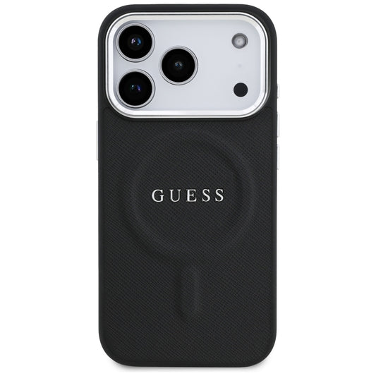 Θήκη MagSafe για Apple iPhone 17 Pro, Guess, Classic Logo, Μαύρη