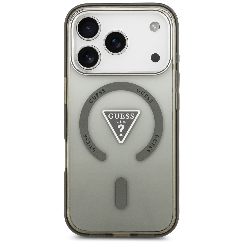 Θήκη MagSafe για Apple iPhone 17 Pro, Guess, IML Gradient Triangle Logo, Χακί