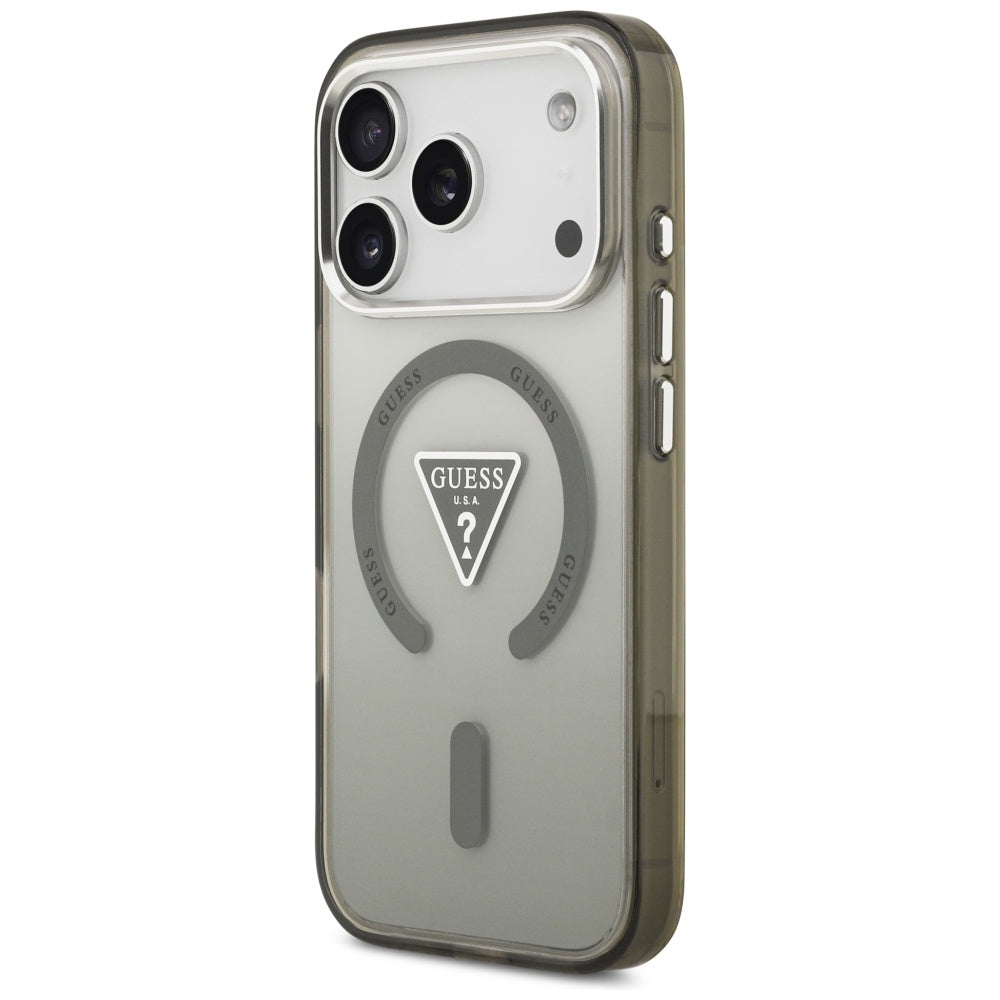 Θήκη MagSafe για Apple iPhone 17 Pro, Guess, IML Gradient Triangle Logo, Χακί