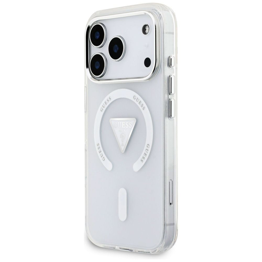 Θήκη MagSafe για Apple iPhone 17 Pro, Guess, IML Gradient Triangle Logo, Διαφανής