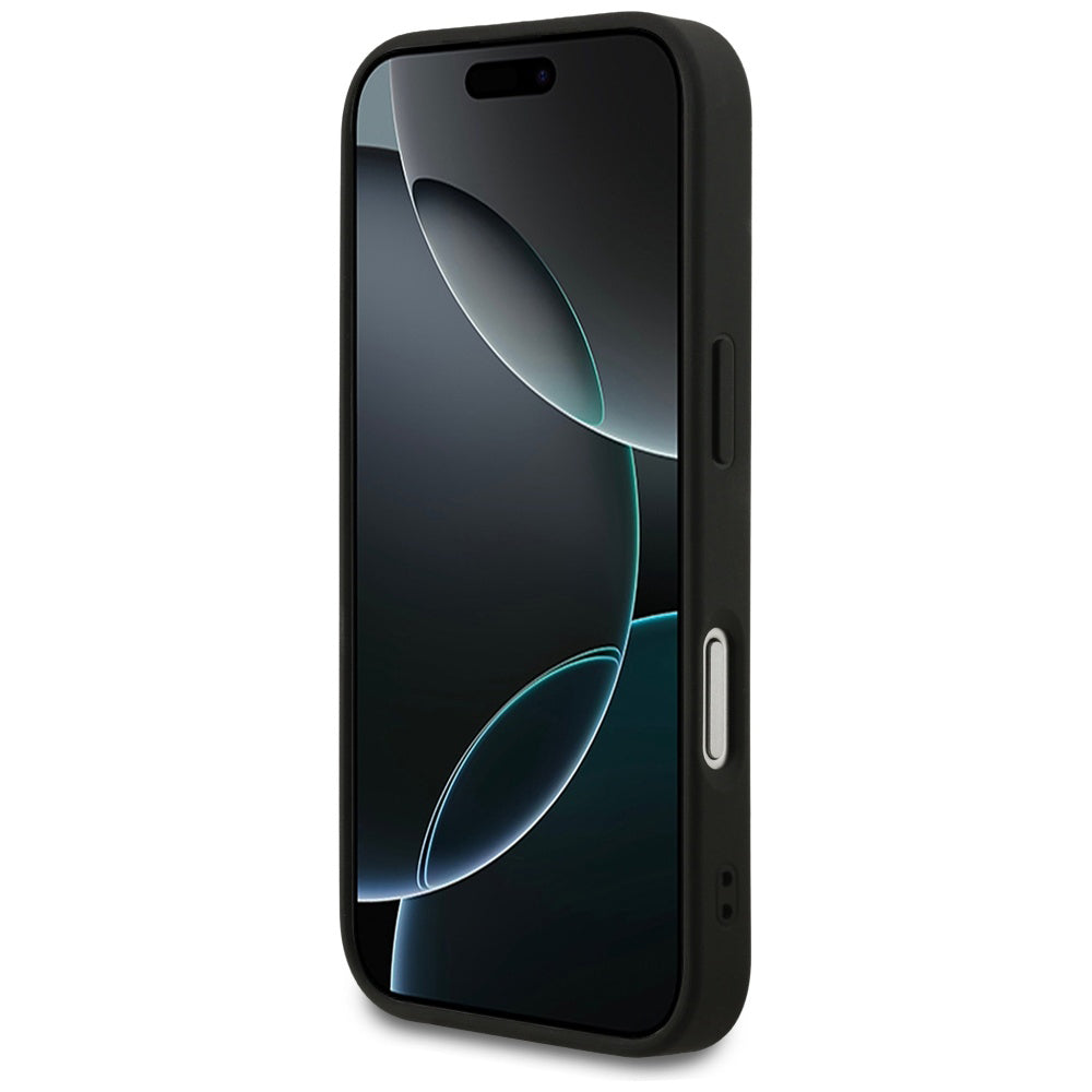 Θήκη MagSafe για Apple iPhone 17 Pro, Guess, Saffiano Classic Logo, Μαύρη