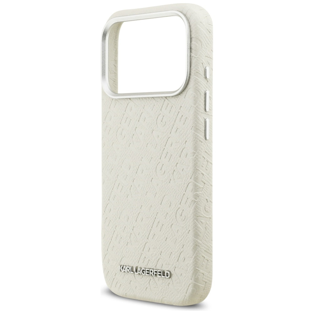 Θήκη MagSafe για Apple iPhone 17 Pro, Karl Lagerfeld, FW Stamped Karl, Μπεζ