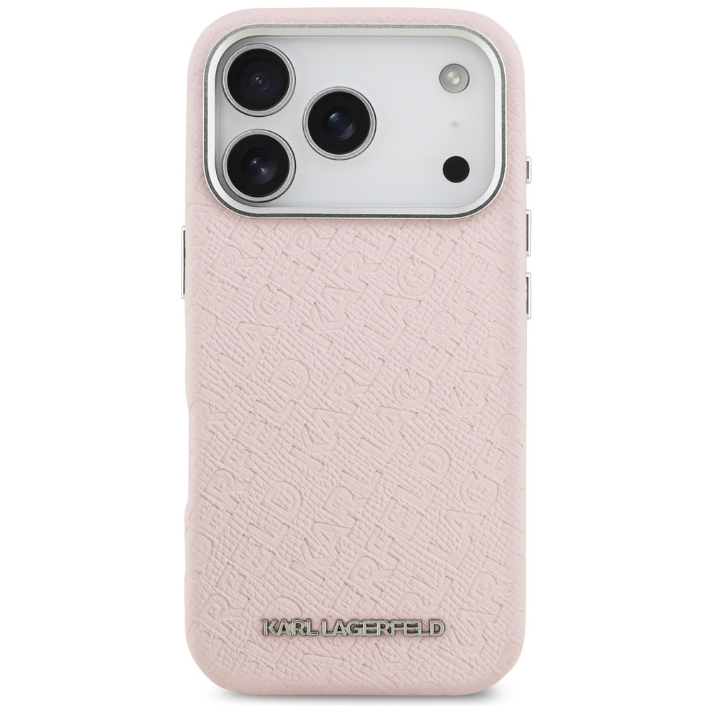 Θήκη MagSafe για Apple iPhone 17 Pro, Karl Lagerfeld, FW Stamped Karl, Ροζ