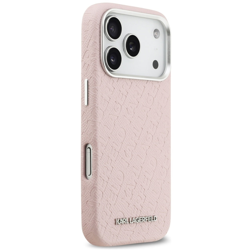 Θήκη MagSafe για Apple iPhone 17 Pro, Karl Lagerfeld, FW Stamped Karl, Ροζ