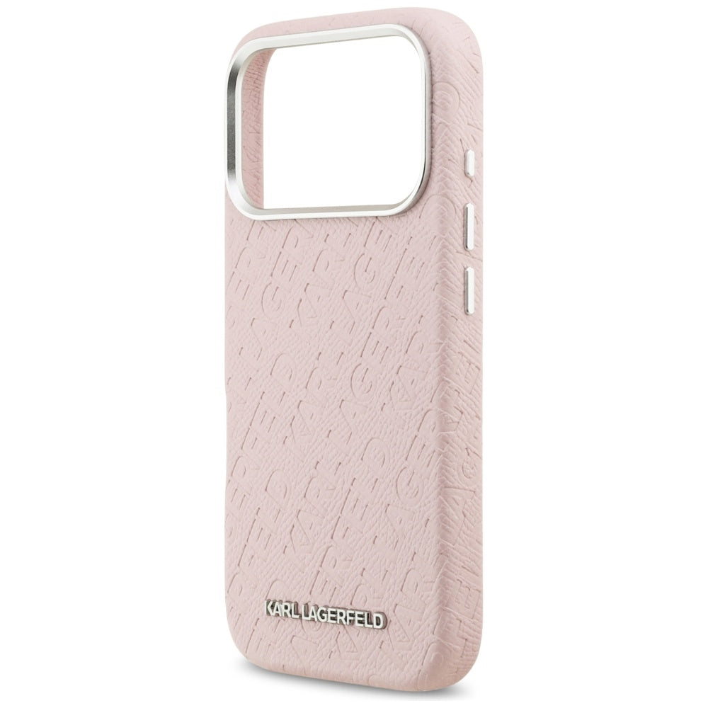 Θήκη MagSafe για Apple iPhone 17 Pro, Karl Lagerfeld, FW Stamped Karl, Ροζ