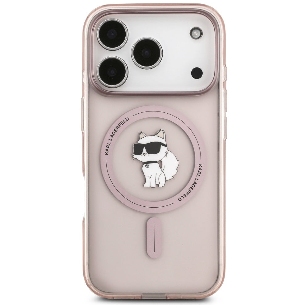 Θήκη MagSafe για Apple iPhone 17 Pro, Karl Lagerfeld, IML Choupette, Ροζ