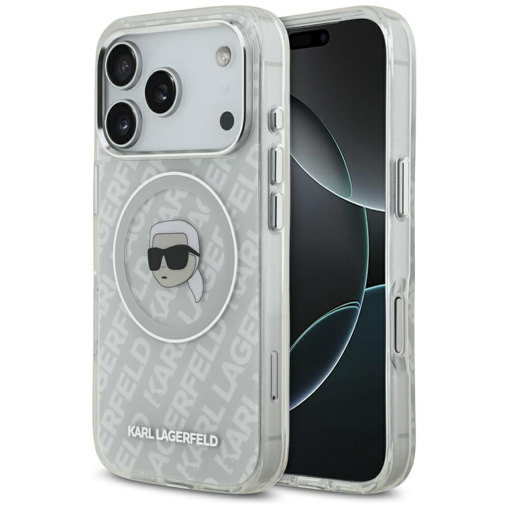 Θήκη MagSafe για Apple iPhone 17 Pro, Karl Lagerfeld, IML Karl`s Head, Γκρι