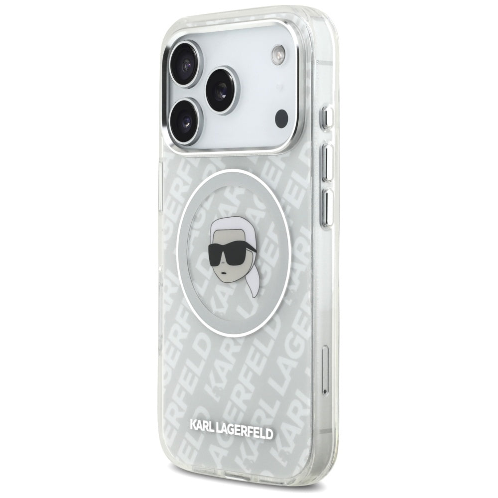 Θήκη MagSafe για Apple iPhone 17 Pro, Karl Lagerfeld, IML Karl`s Head, Γκρι