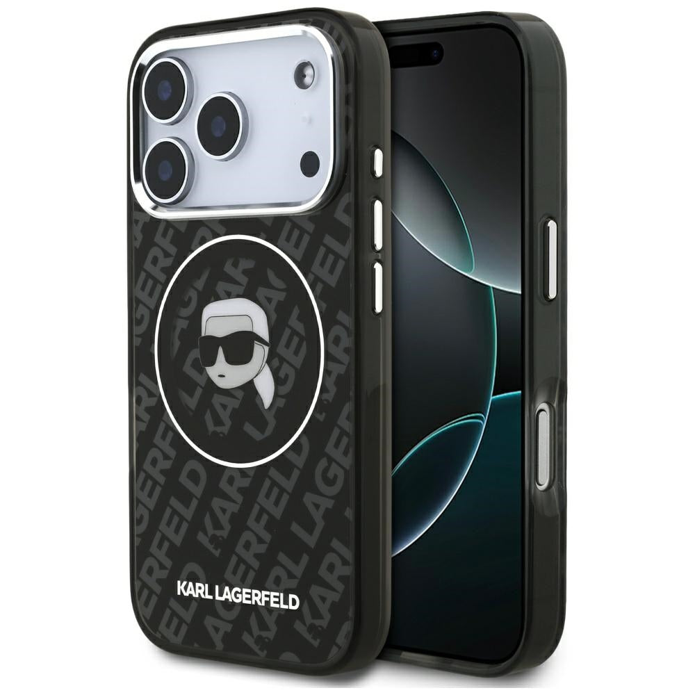 Θήκη MagSafe για Apple iPhone 17 Pro, Karl Lagerfeld, IML Karl`s Head, Μαύρη