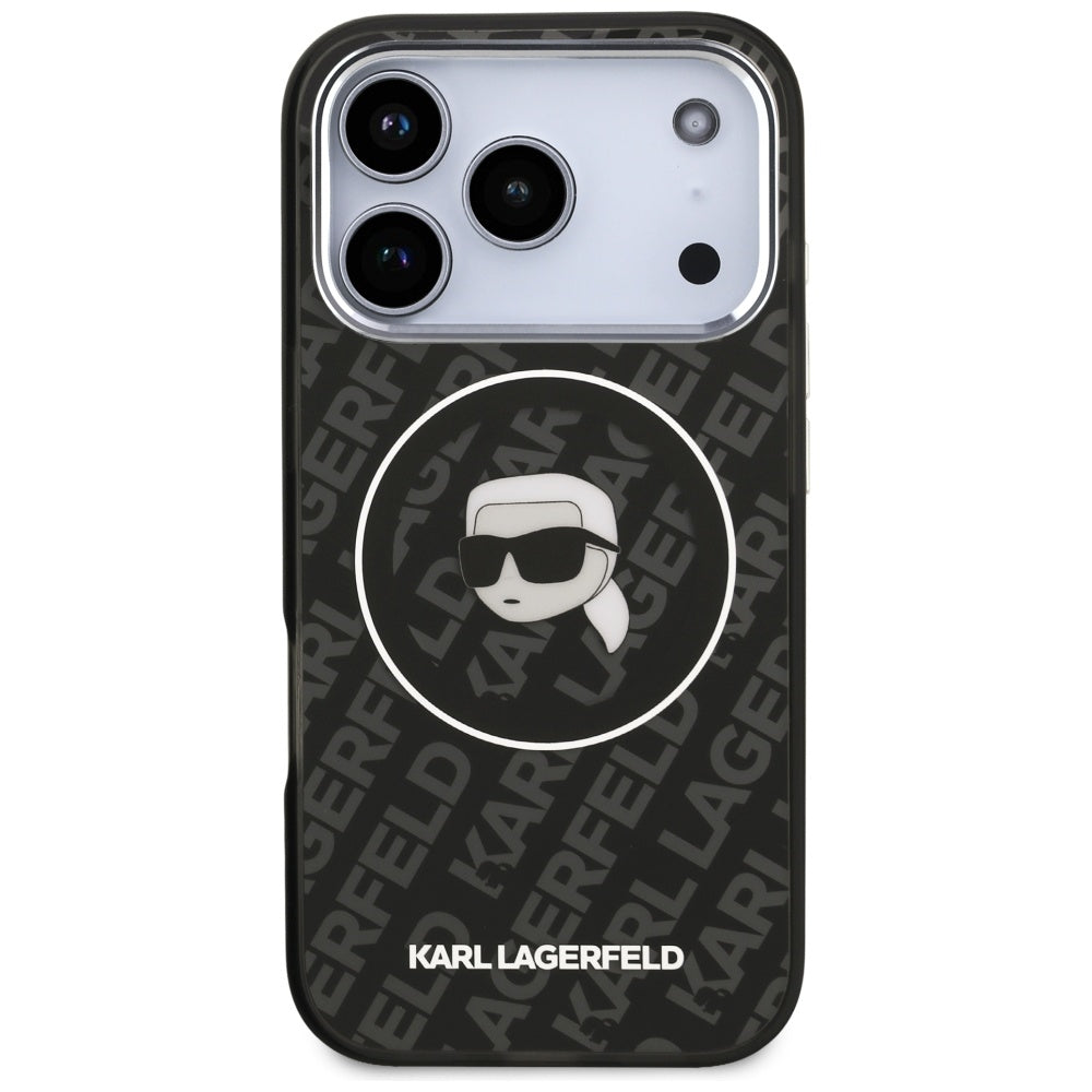 Θήκη MagSafe για Apple iPhone 17 Pro, Karl Lagerfeld, IML Karl`s Head, Μαύρη