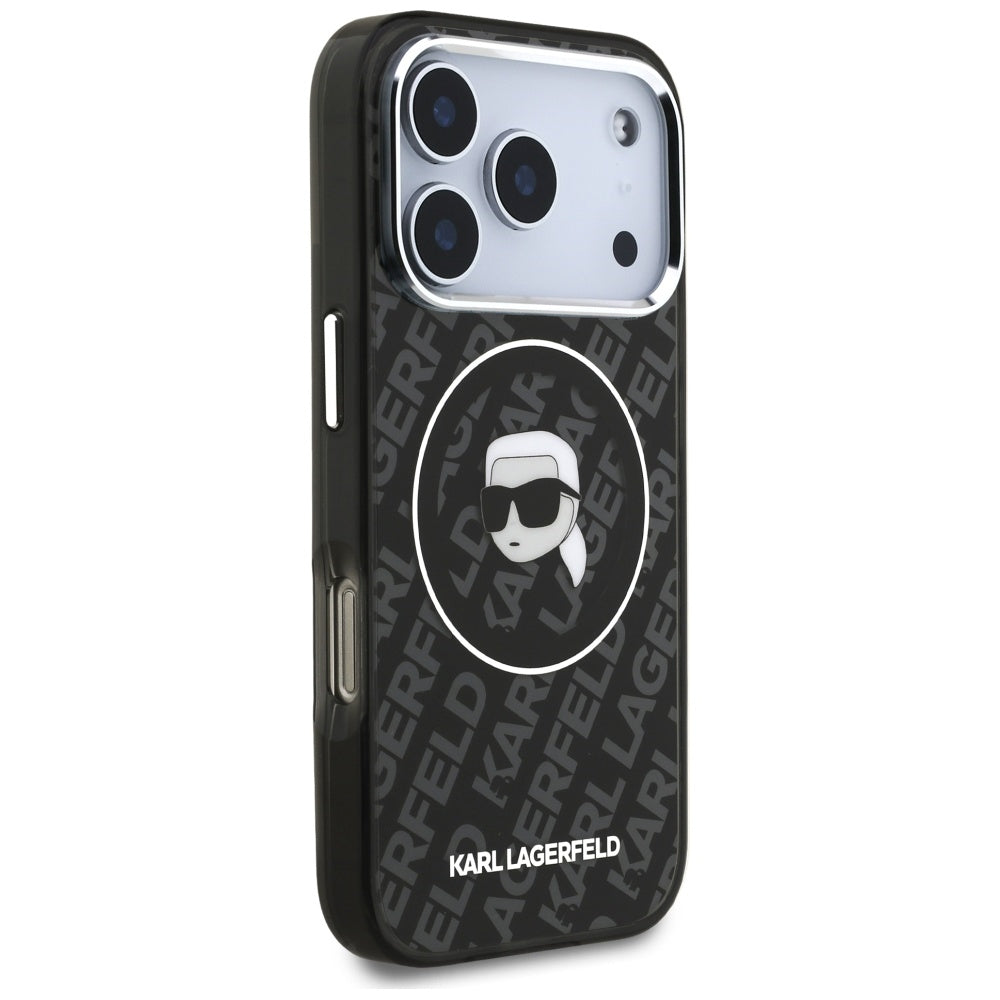 Θήκη MagSafe για Apple iPhone 17 Pro, Karl Lagerfeld, IML Karl`s Head, Μαύρη