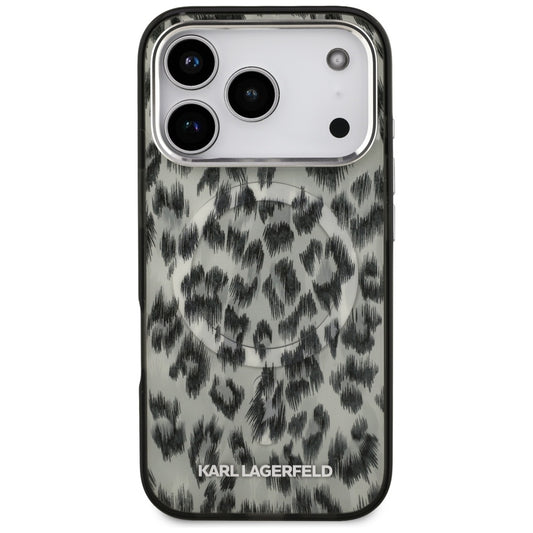 Θήκη MagSafe για Apple iPhone 17 Pro, Karl Lagerfeld, IML Leopard Pattern, Καφέ